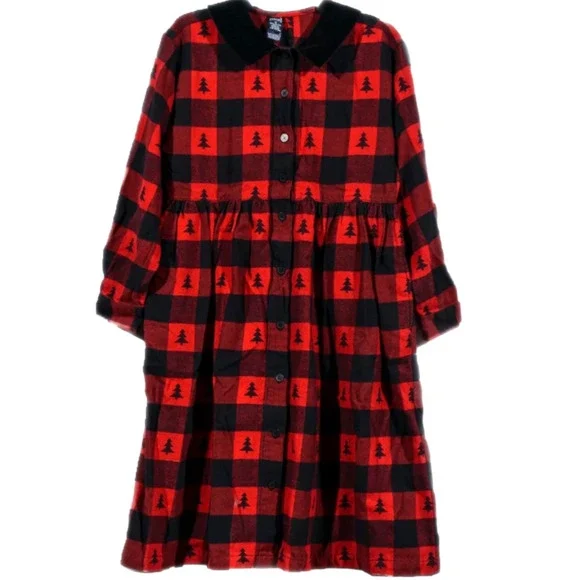 sachin and babi light blue dress Dresses | Holiday Dress Red Flannel Dress 12m Old Baby main image 1